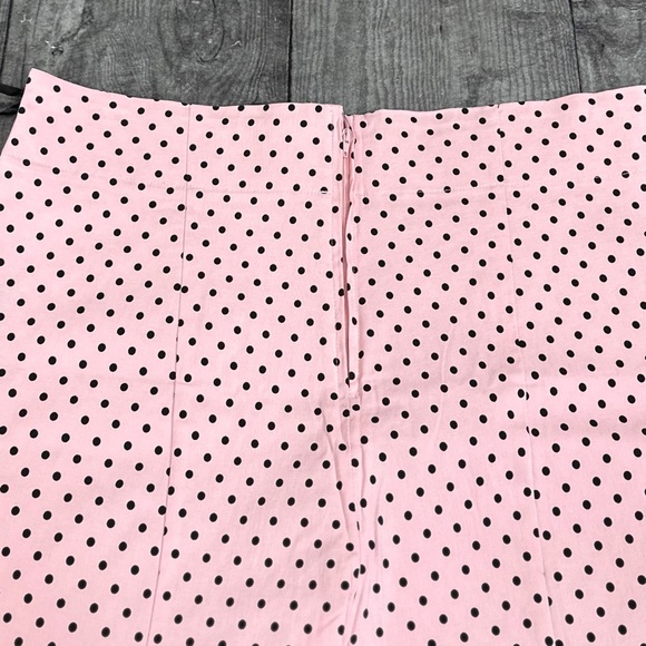 Hell Bunny Pink Polka Dot 50’s Vintage Style Capri Pants Pedal Pushers [8023] - Picture 3 of 6